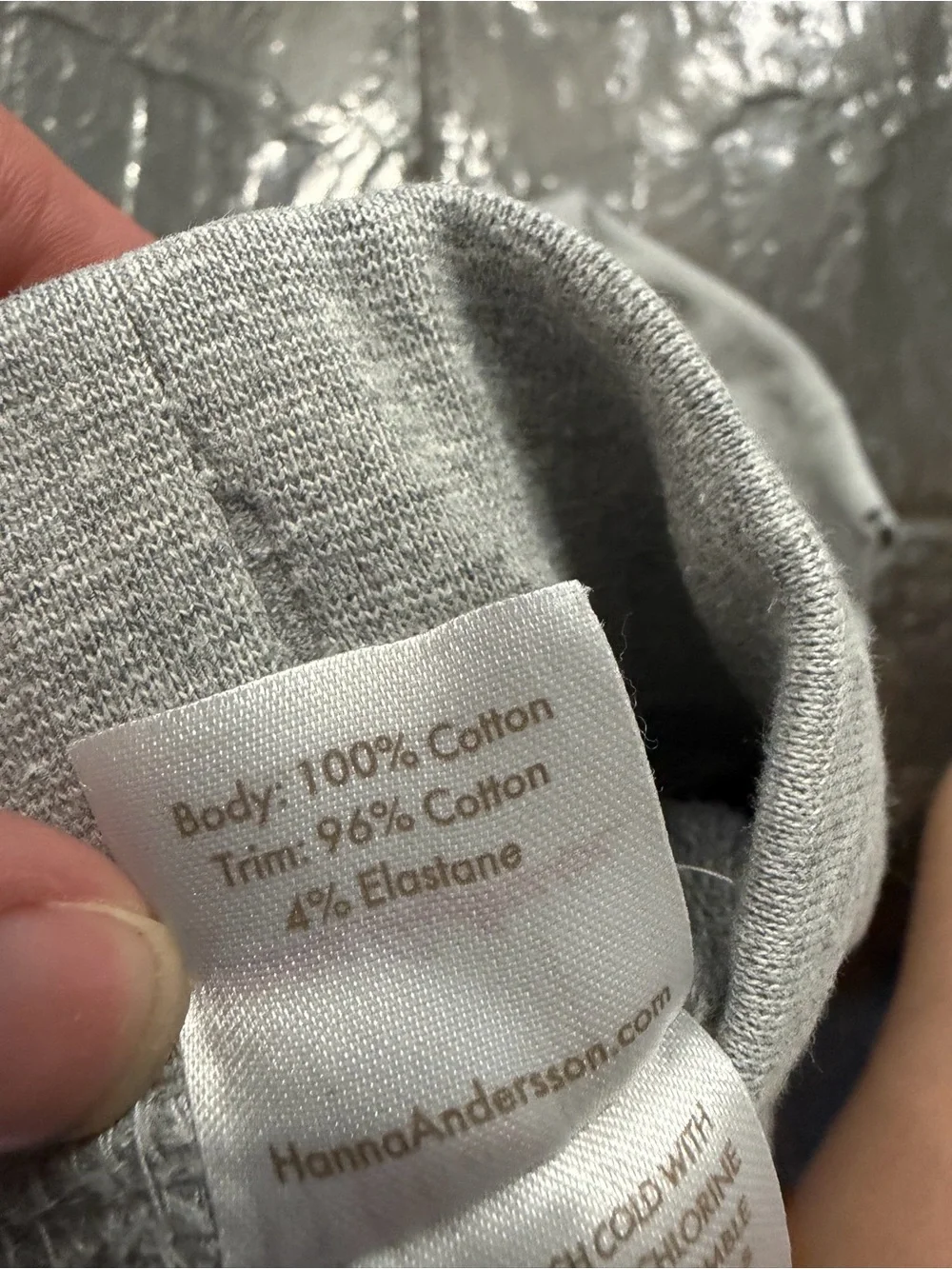 Hanna Andersson Kids Gray Sweatshirt & Jogger Set Size 5 Cozy Matching Lounge